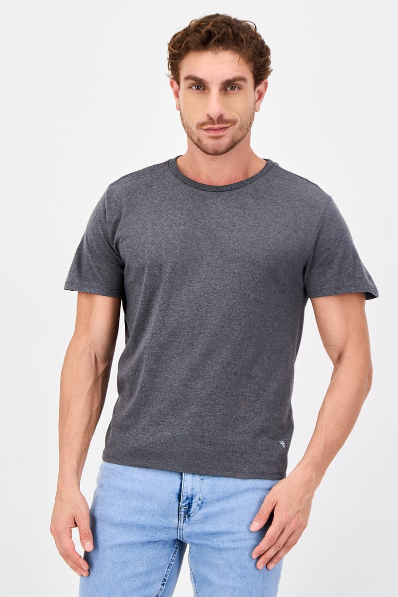 Frye تي شيرت رجالي بأكمام قصيرة بياقة دائرية 4 قطع بشعار العلامة التجارية، متعدد الألوان - Image 4